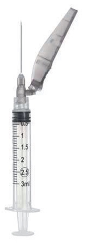 Injektionskanyl SOL-CARE Safety, 0,4x13mm 27G grå