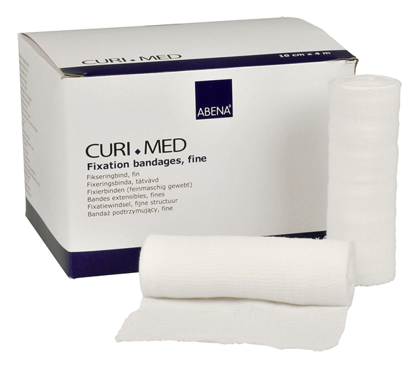 Fixeringsbinda Curi-Med, 10cmx4m viskos/polyester - Curi-Med