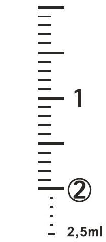 Spruta luer 2komp KD-Ject, 2ml grad 0,1ml centrisk - KD-Ject - 2