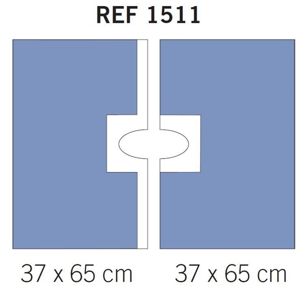 Hålduk häftande evercare, 37x65cm, 2-delad - evercare®