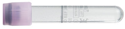 Vakuumrör BD Vacutainer transparent etikett, 5/3ml K2EDTA lila