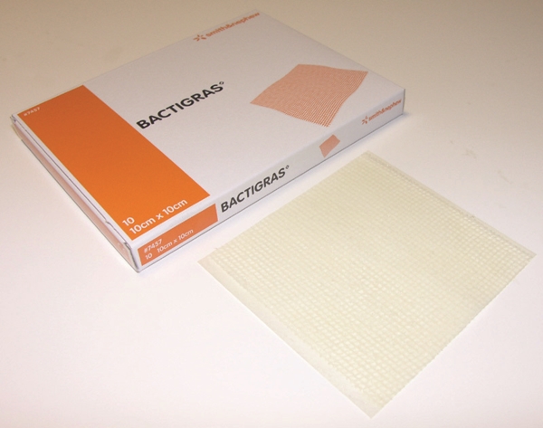 Kompress klorhexidin Bactigras, 10x10cm - Bactigras