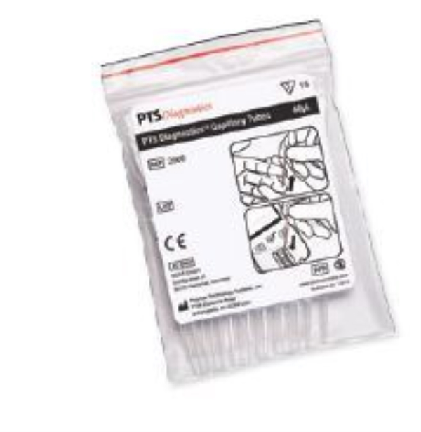 Pipett kapillärrör plast/glas, 40µL plast/glas