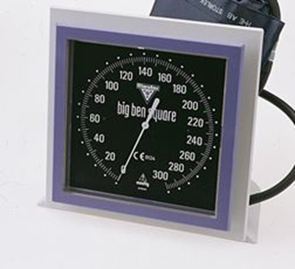 Bordsmanometer Big Ben, fyrkantig inkl korg