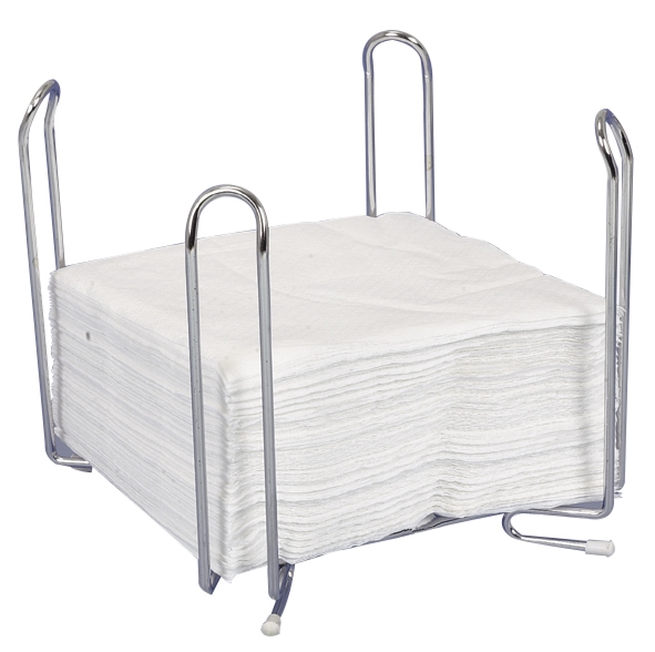 Servettställ för servett 33x33cm, krom