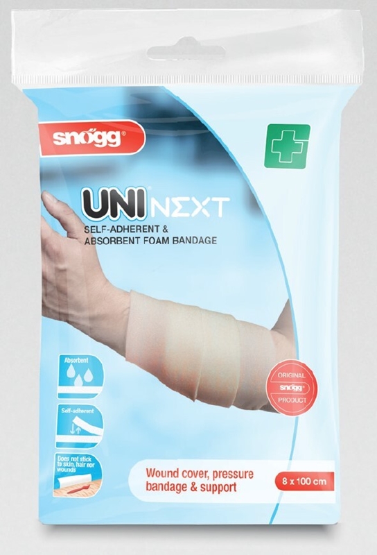 Skumförband Snögg Uni Next, 8x100cm allförband - Uni Next