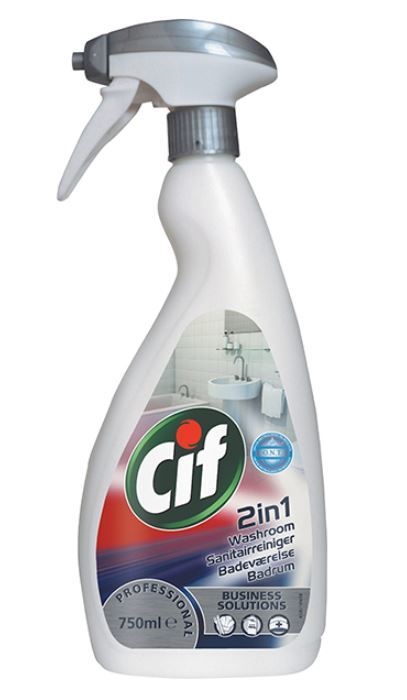 Rengöringsmedel sanitet Cif Professional Badrum, 0,75L 2in1 pH=3,0 parf spray