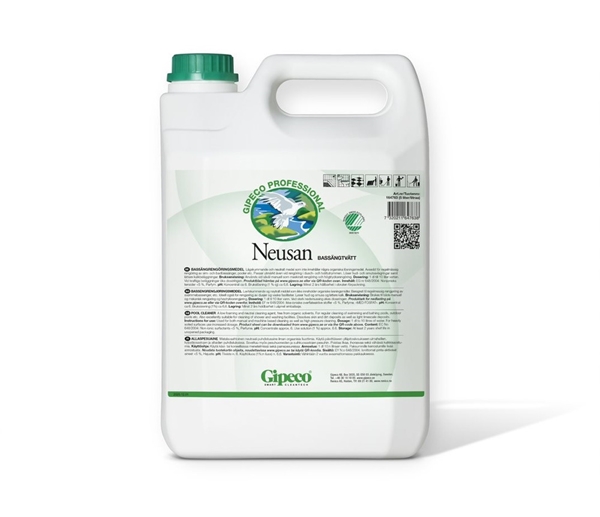 Rengöringsmedel grovrent bassängtvätt, 5L Gipeco Neusan Svanen