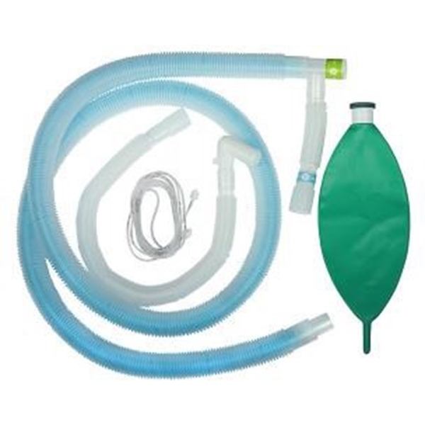 Andningssystem Uni-Circuit, 2l blåsa ABS koppl sampling 2m