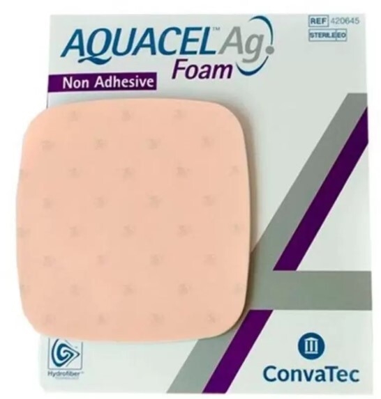 Skumförband silver Aquacel Ag Foam, 15x20cm - Aquacel