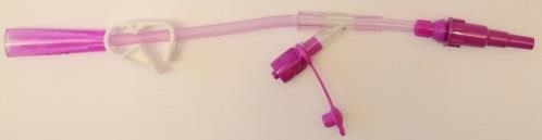 Förlängningsslang med Y-port Nutrisafe 2, 26cm f kon spruta & NS sond