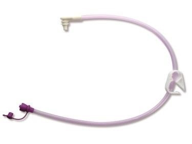 Förlängningsslang Nutrisafe 2, 60cm vinklad t gastrost knapp