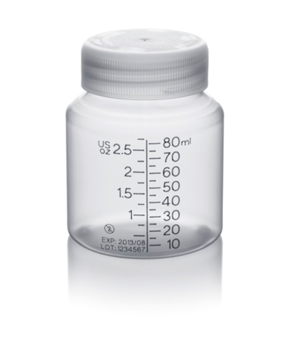 Bröstmjölksflaska till bröstpump, 80ml engångs