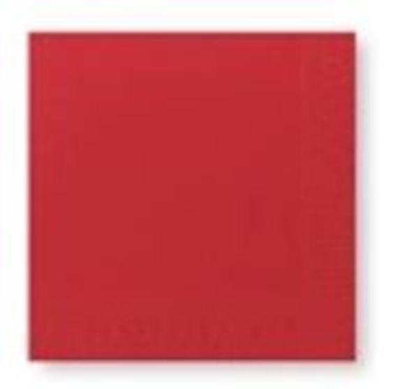 Servett tissue 1/4-vikt 2L, 33x33cm Duni röd