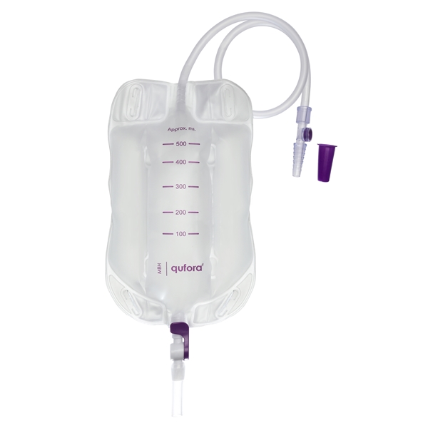 Urinpåse tömbar Qufora steril, 0,5L 50cm Q-flow provport - Qufora