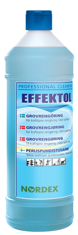 Rengöringsmedel grovrent Effektol, 1L oparf pH=11,4/10,6