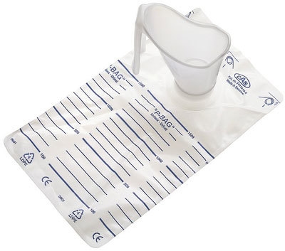 Urinuppsamlingspåse P-bag, påse inkl tratt - P-bag
