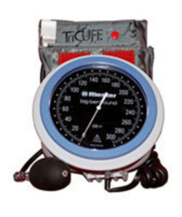 Blodtrycksmätare komplett TriCuff, väggmanometer Big Ben 
