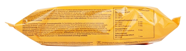 Desinfektionsduk med etanol Mini, 30x20cm clean wipes 25 st/pk. - WipeClean - 2