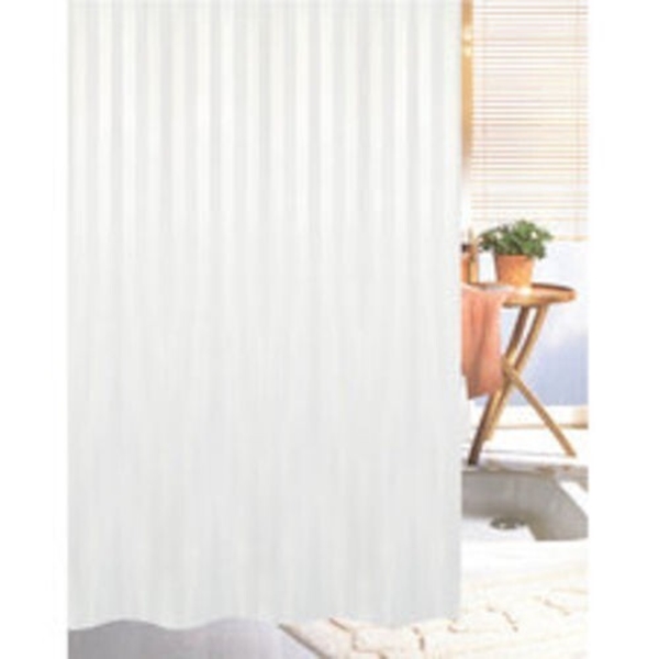 Duschdraperi Vit 200x180cm, med klämringar - Daloplast