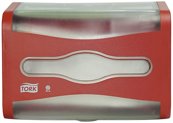 Dispenser servett Tork N4, toppmatad röd - 3