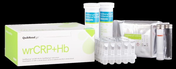 Test QuikRead go wrCRP+Hb, kit med kapillär & pistonger - QuikRead