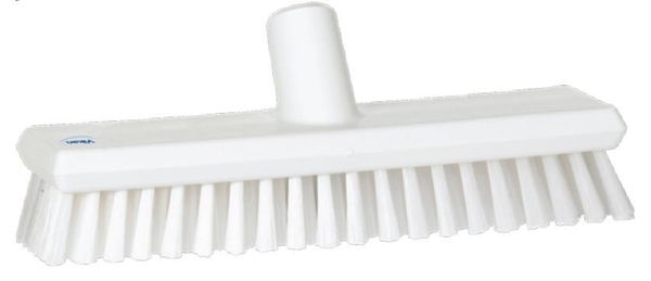 Levangborste plastrygg Vikan, 27cm vit m vattengenomlöp