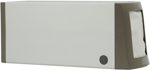 Dispenser servett Tork N2, 311x105x134mm aluminium - 2