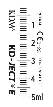 Enteral spruta KD-JECT E, 5ml ENFit engångs - KD-Ject E - 2