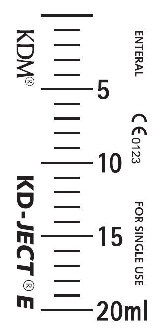 Enteral spruta KD-JECT E, 20ml ENFit engångs - KD-Ject - 2