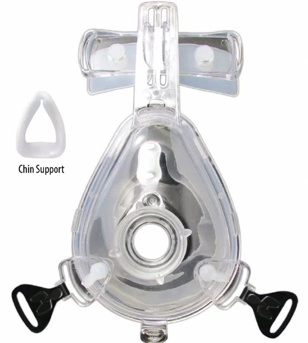 Ventilatormask BiTrac FullFace, S hakstöd