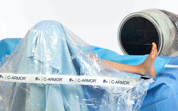 Drapering C-arm, röntgen