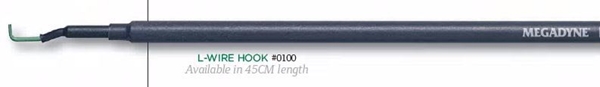 Diatermi laparoskopihook, 33cm PTFE-belagd