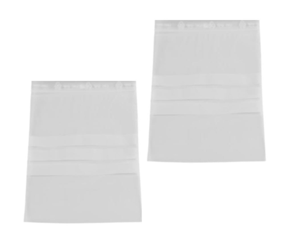 Blixtlåspåse med skrivfält, 230x320mm 50my transp