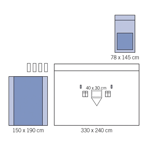 Op set Vertikallakan evercare, assbordspåse - evercare®