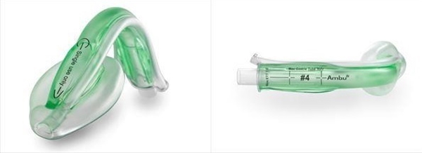 Larynxmask med sugkanal AuraGain, Stl 1 >5kg böjd