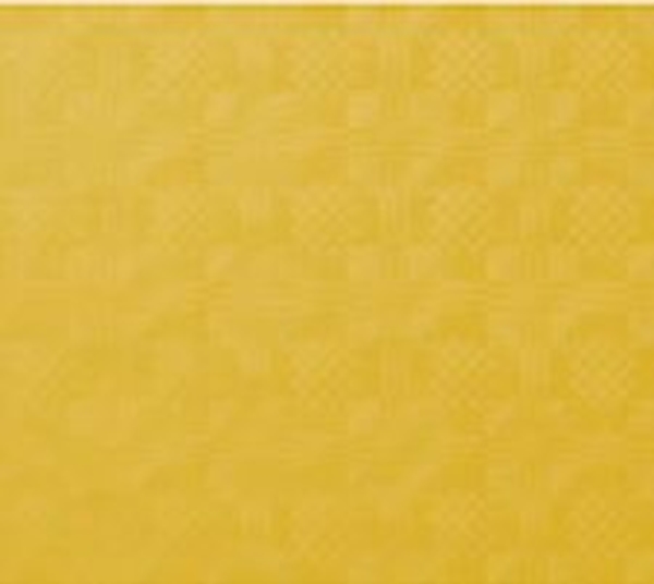 Bordsduk papper Damast, 1,2x8m gul rulle - Papstar