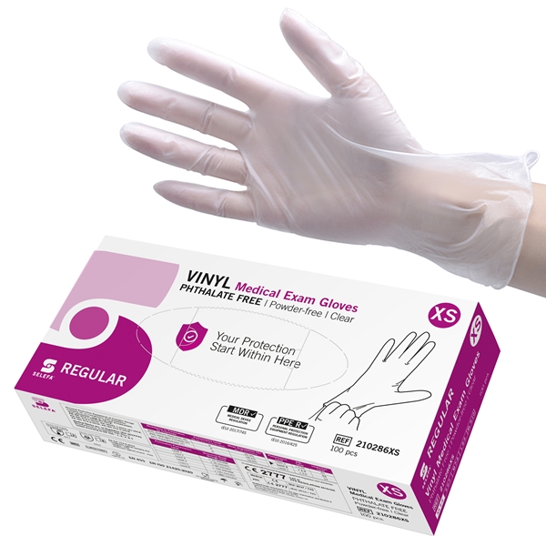 Handske us vinyl Selefa pf, XS ftalatfri AQL 1,5 - SELEFA®