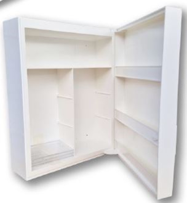 Första hjälpen skåp Akla, 35x45x15cm vit plast tomt