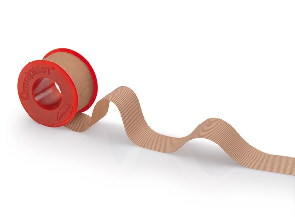 Häfta väv Omniplast, 2,5cmx9,2m beige latexfri rivb - Omniplast