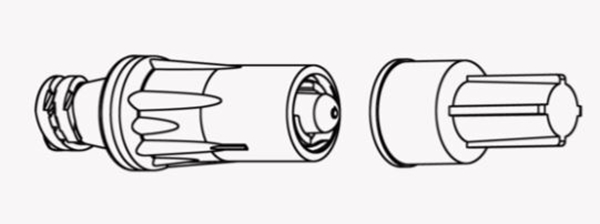 Sluten hanluer Texium, konnektor m skyddslock - Texium - 2