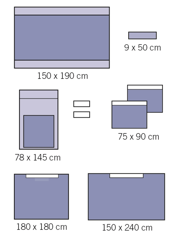 Op set Universal evercare, assbordspåse - evercare®