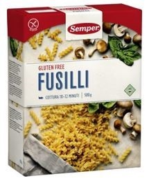 Glutenfri fusilli Semper, 500g Semper