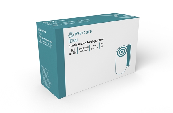 Stödbinda evercare Ideal, 6cmx4m bomull steril - evercare® - 2