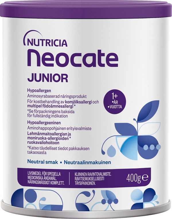 Neocate Junior kombinerat kosttillägg/sondnäring, 1x400g neutral