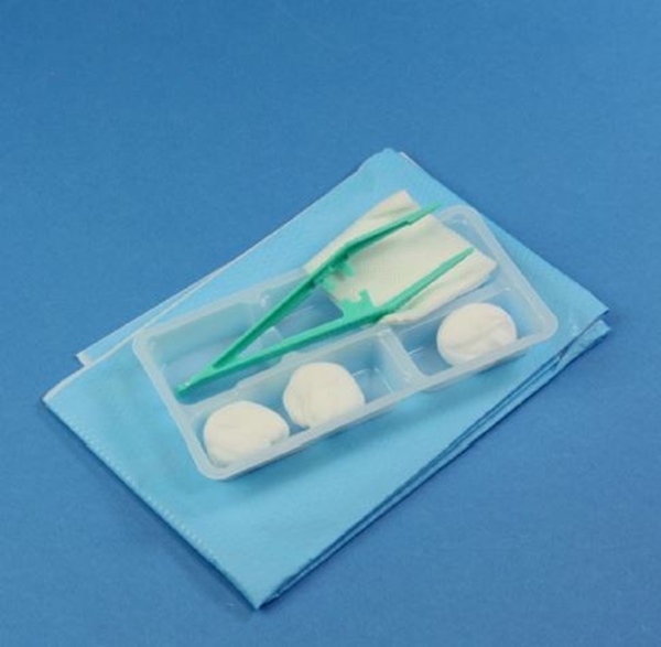 Omläggningsset nonwoven Mediplast, 2 ko 3 tork pin tråg duk