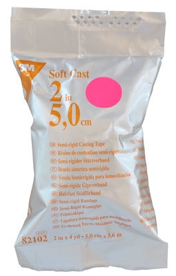 Gipsbinda Soft Cast, 5cmx3,6m rosa - Soft Cast