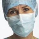 Munskydd op Barrier Standard, knyt typ II blått - Barrier