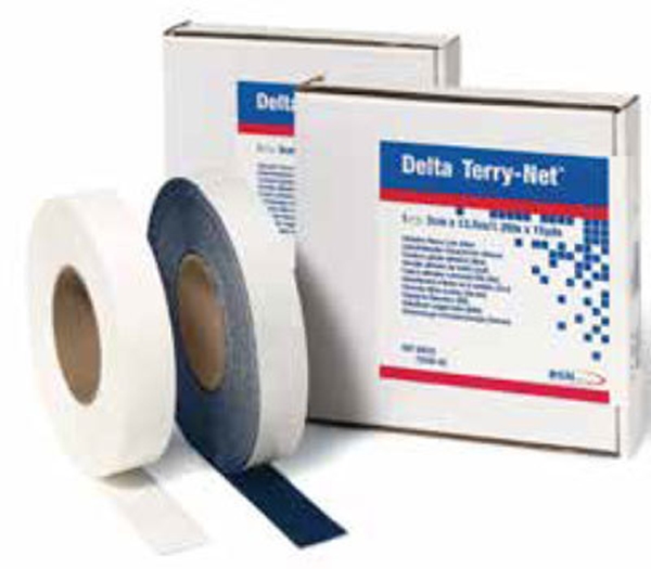 Kantpolster Terry Net Fleece, 3cmx13,7m blå t bla Conformabl