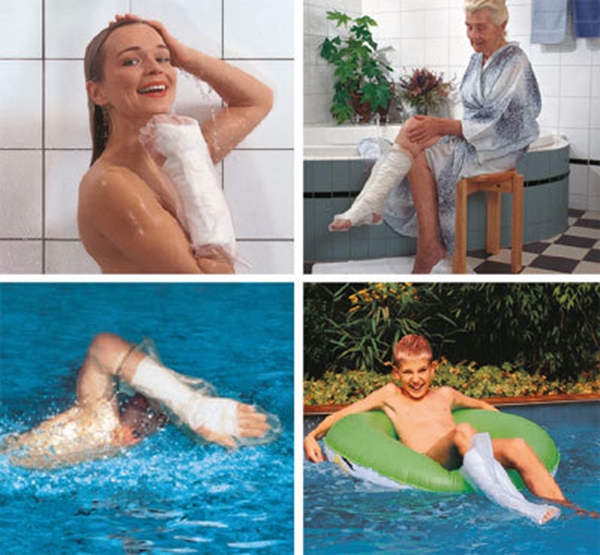 Duschskydd  AquaProtect, L 64cm halvt ben - AquaProtect